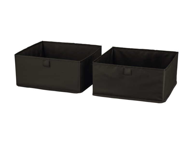 W5 Sada úložných boxů (sada boxů, 2dílná – černá)