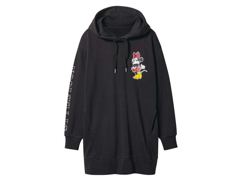 Dámské mikinové šaty (černá, S (36/38))