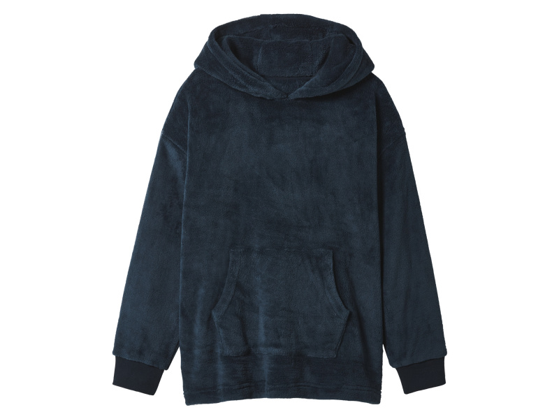 esmara® Dětská plyšová oversize mikina (petrolejová, 158/164)