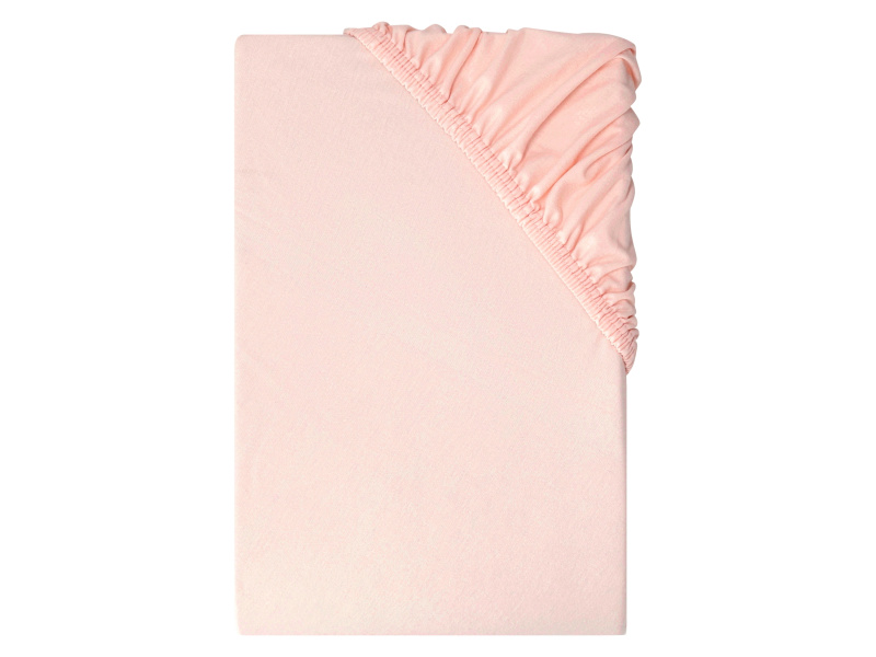 Livarno® Žerzejové napínací prostěradlo, 90-100 x 200 cm (světle růžová)
