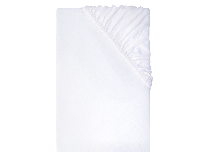 Livarno® Žerzejové napínací prostěradlo, 90-100 x 200 cm (bílá)