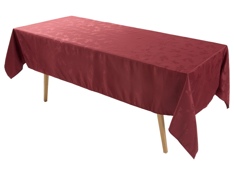 Livarno® Vánoční ubrus, 140 x 240 cm (červená)
