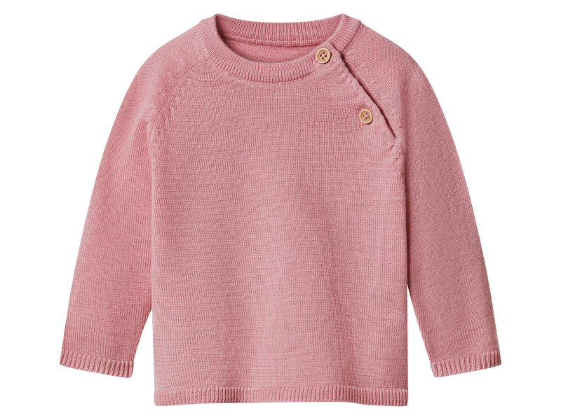 lupilu® Dětský pletený svetr z vlny Merino (světle růžová, 50/56)