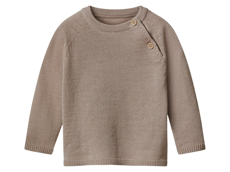 lupilu® Dětský pletený svetr z vlny Merino (béžová, 50/56)