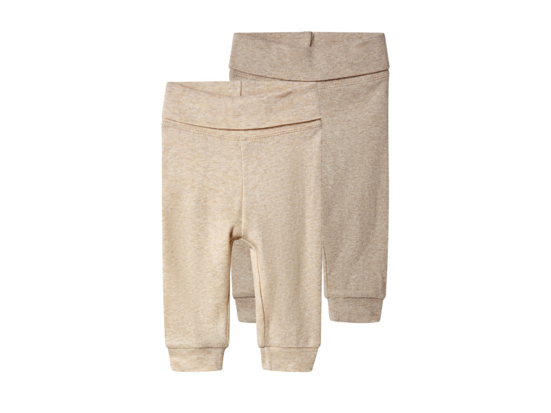 lupilu® Dětské kalhoty "Jogger", 2 kusy (béžová/hnědá, 74/80)
