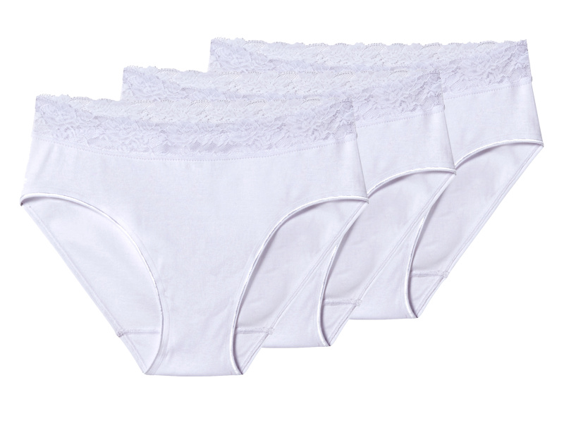 esmara® Dámské kalhotky, 3 kusy (bílá, S(36/38))