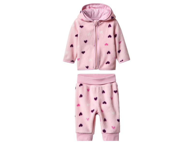 lupilu® Dětská fleecová souprava, 2dílná (světle růžová, 86/92)