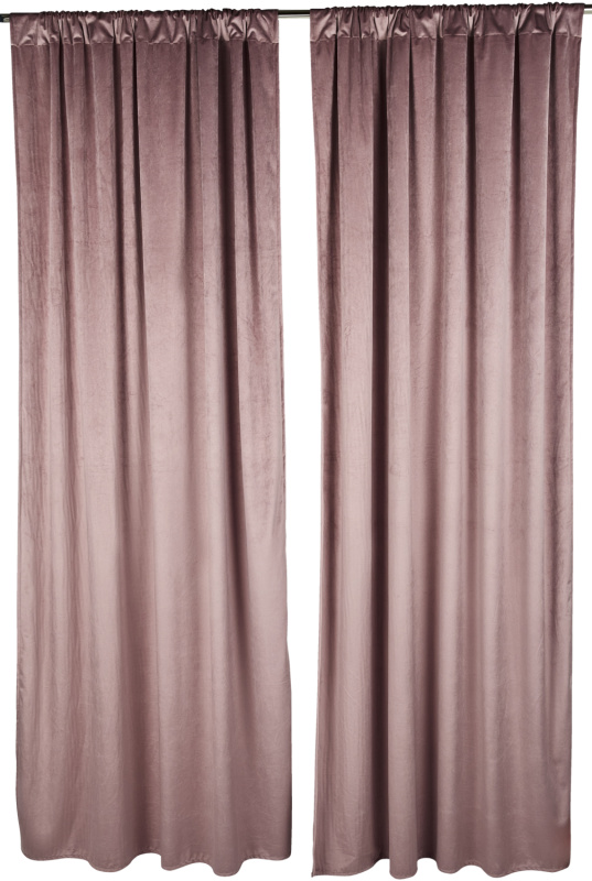 Livarno® Sada závěsů, 2dílná, 135 x 254 cm (světle růžová)