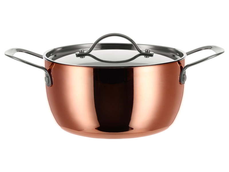 Silvercrest® Hrnec s měděnou povrchovou úpravou, Ø 20 cm