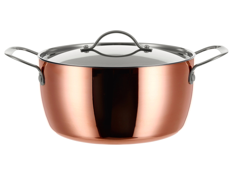 Silvercrest® Hrnec s měděnou povrchovou úpravou, Ø 24 cm