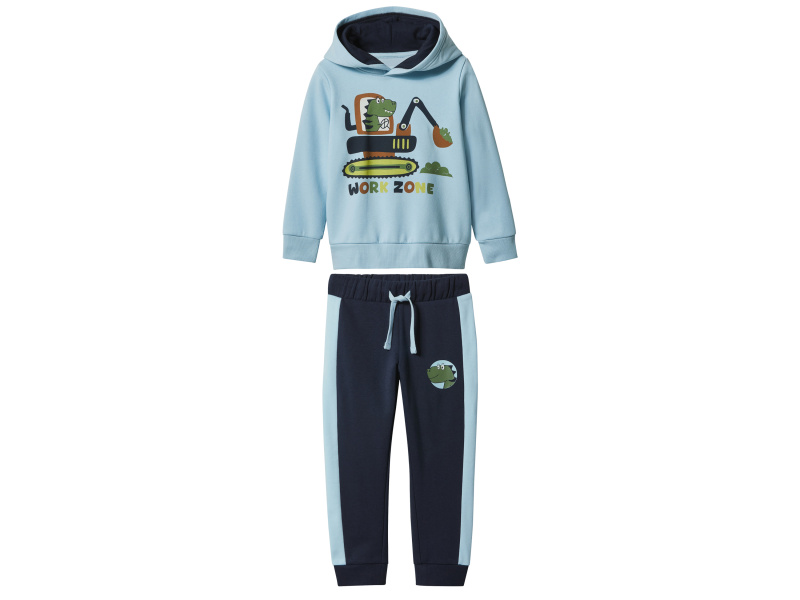 lupilu® Chlapecká tepláková souprava, 2dílná (světle modrá / navy modrá, 122/128)