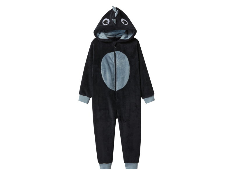 lupilu® Dětský plyšový overal (navy modrá, 122/128)