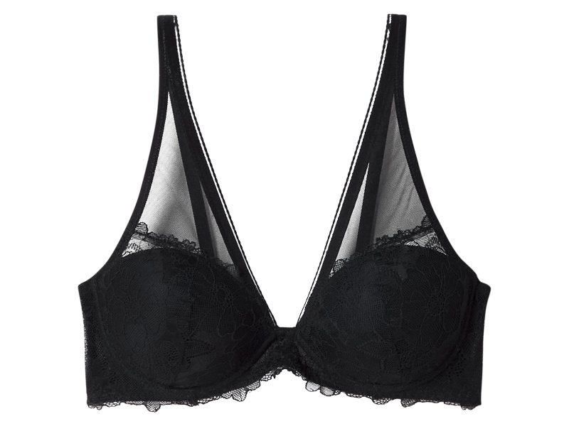 esmara® Dámská podprsenka s krajkou (černá, 80C)