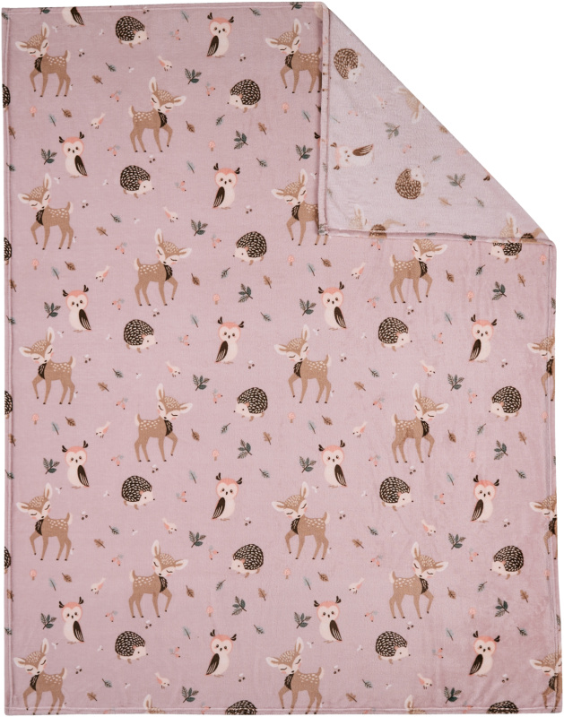 Livarno® Hebká deka, 130 x 160 cm (světle růžová)