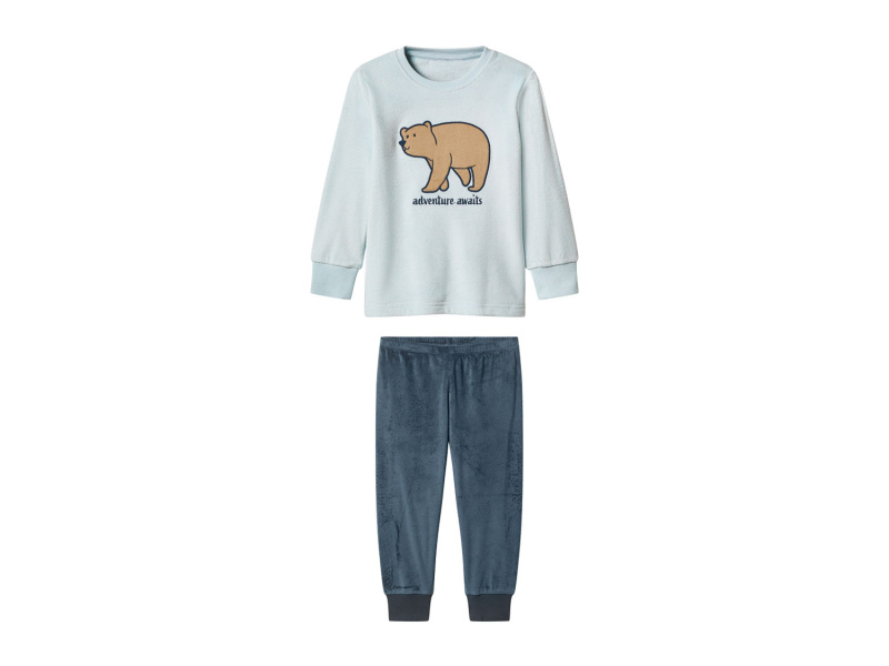 lupilu® Chlapecké plyšové pyžamo (modrá / navy modrá, 122/128)