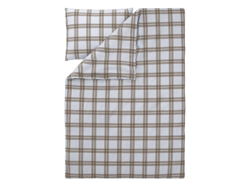 Livarno® Ložní povlečení z jemného flanelu, 140 x 200 cm, 70 x 90 cm (kostka/béžová)