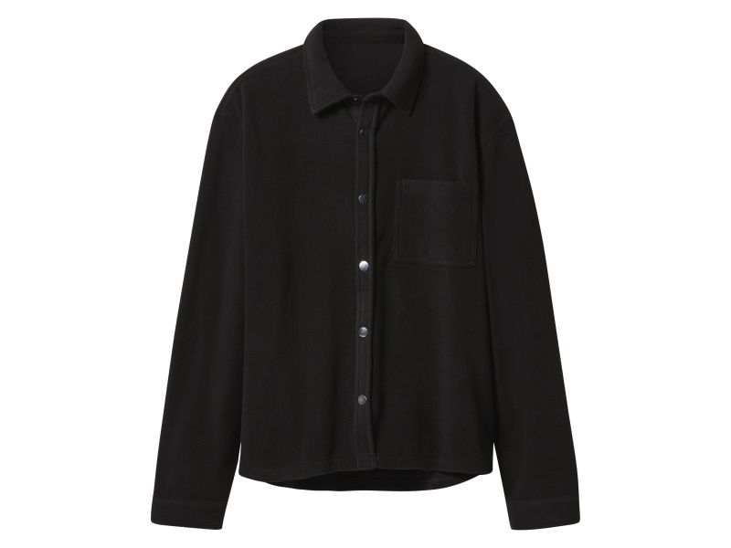 esmara Men Pánská volnočasová fleecová košile (černá, L (52/54))