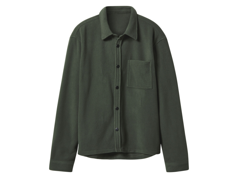 esmara Men Pánská volnočasová fleecová košile (khaki, L (52/54))