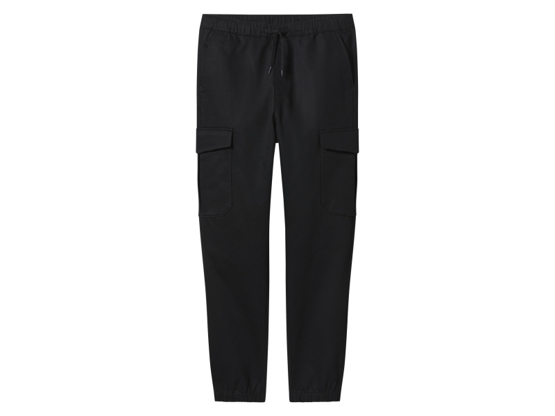 esmara Men Pánské cargo kalhoty (černá, XL (56/58))