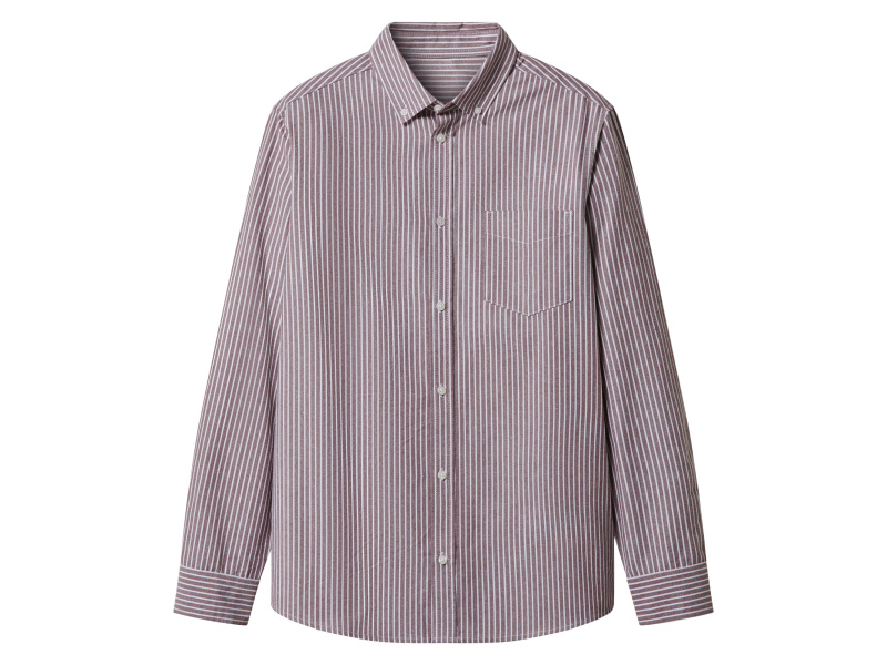 esmara Men Pánská volnočasová košile (bordó/bílá, Xl(43/44))