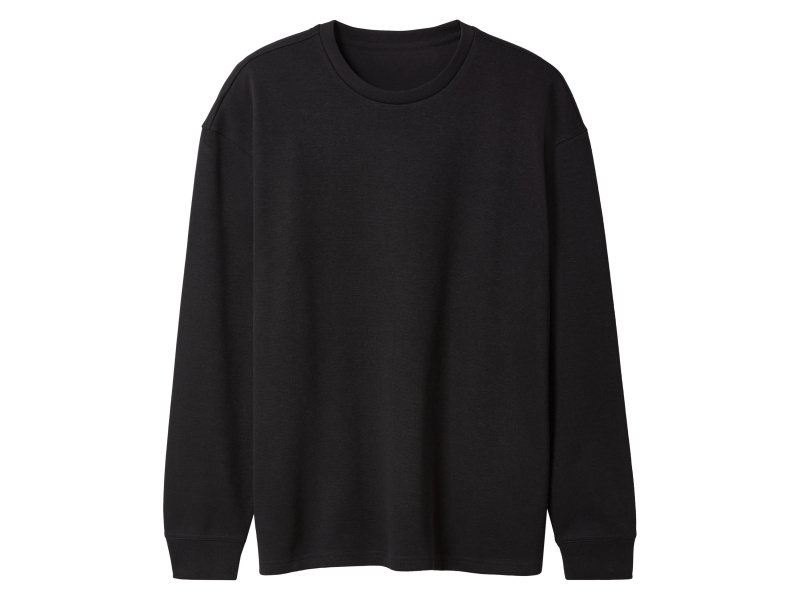 esmara Men Pánské triko s dlouhými rukávy (černá, S (44/46))