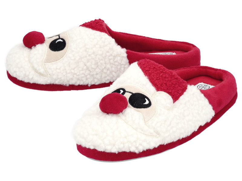 esmara® Dámská vánoční domácí obuv (červená, 40)