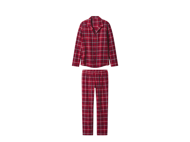 esmara® Dámské flanelové pyžamo (červená, M(40/42))