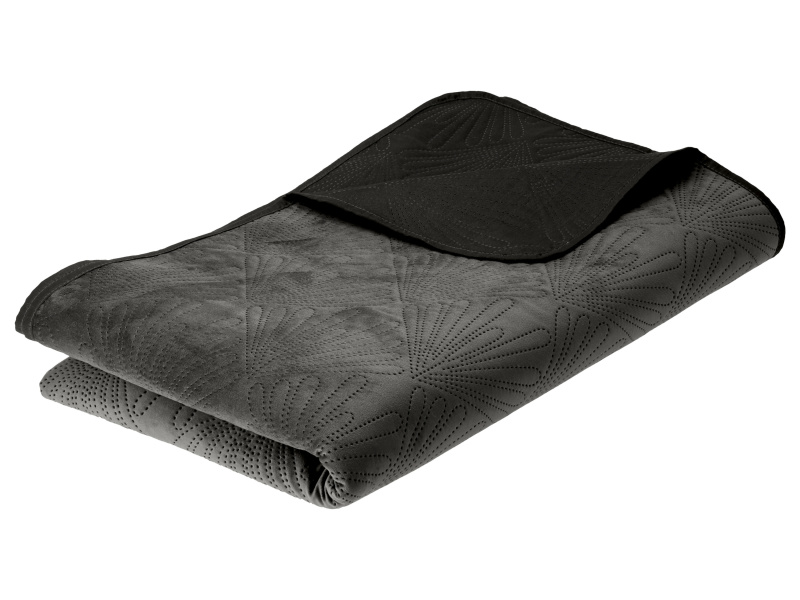 Livarno® Přehoz na postel, 200 x 220 cm (tmavě šedá)