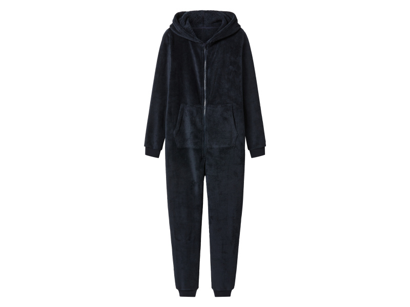 esmara® Dětský plyšový overal (navy modrá, 146/152)