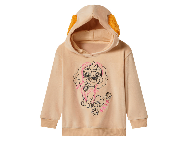 Dívčí plyšová mikina (Tlapková patrola, 110/116)