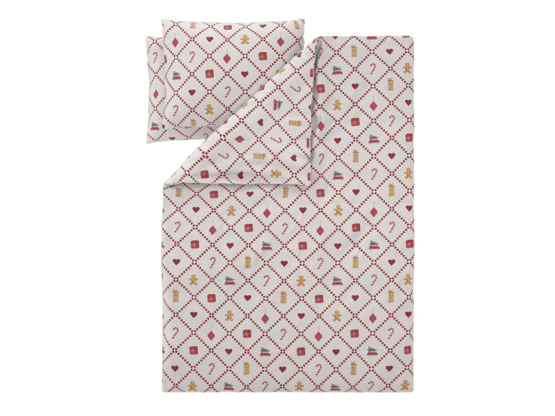 Livarno® Ložní povlečení z mikrovláknitého saténu, 200 x 220 cm, 70 x 90 cm (dárek/perníček/ozdoba)