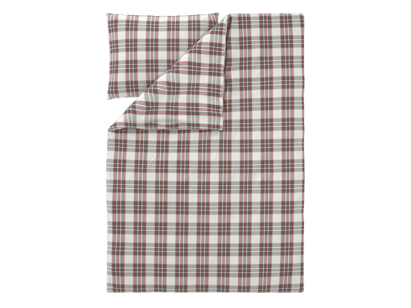 Livarno® Ložní povlečení z mikrovláknitého saténu, 140 x 200 cm, 70 x 90 cm (kostka červená)