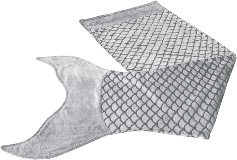 Livarno® Hebká deka "Mořská panna", 60 x 180 cm (antracitová)