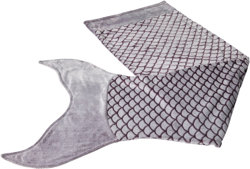 Livarno® Hebká deka "Mořská panna", 60 x 180 cm (lila fialová)