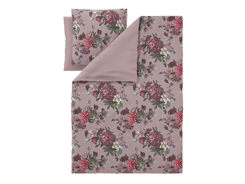 Livarno® Ložní povlečení z mikrovláknitého saténu, 200 x 220 cm, 70 x 90 cm (květiny/růžová)