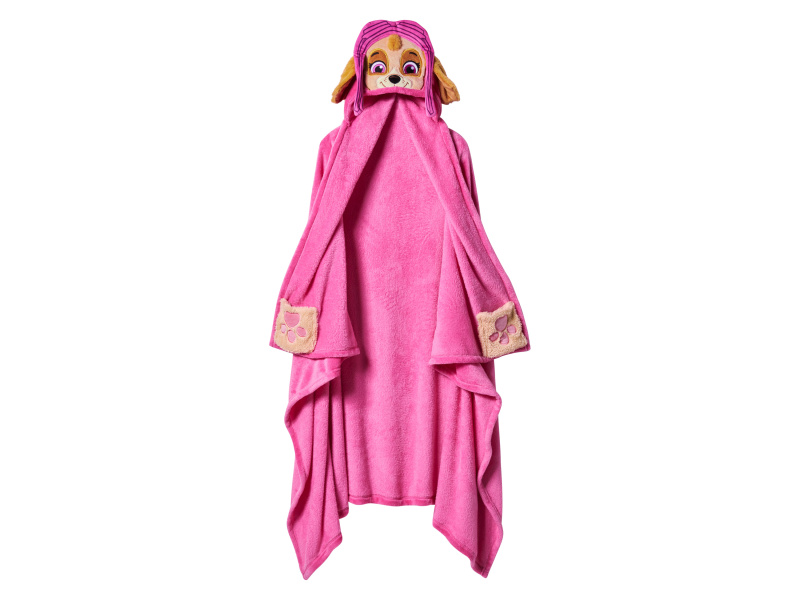 Dětská deka s kapucí, 127 x 152 cm (růžová)
