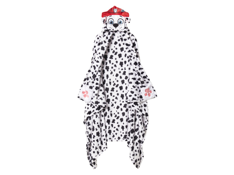 Dětská deka s kapucí, 127 x 152 cm (černá/bílá)