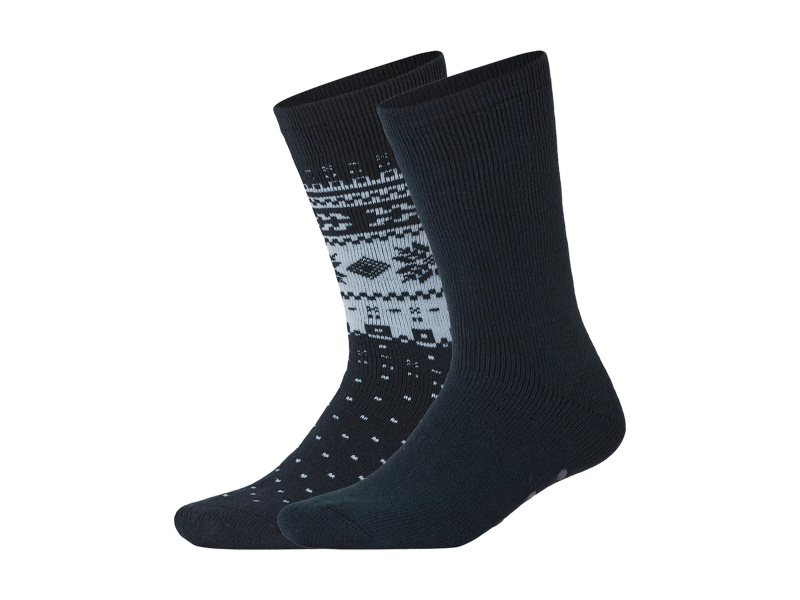 esmara® Pánské termo ponožky, 2 páry (navy modrá, 39-42)