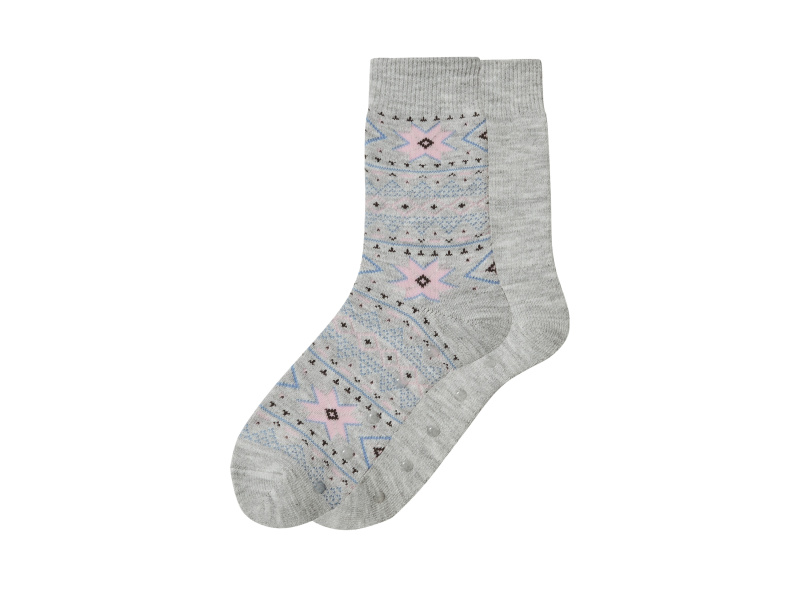 esmara® Dívčí termo ponožky, 2 páry (šedá, 35-38)