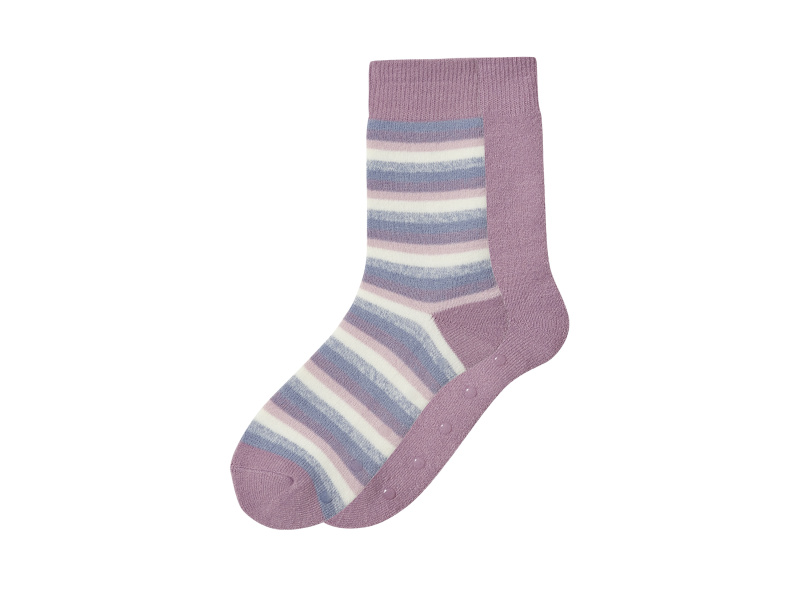 esmara® Dívčí termo ponožky, 2 páry (lila fialová, 35-38)
