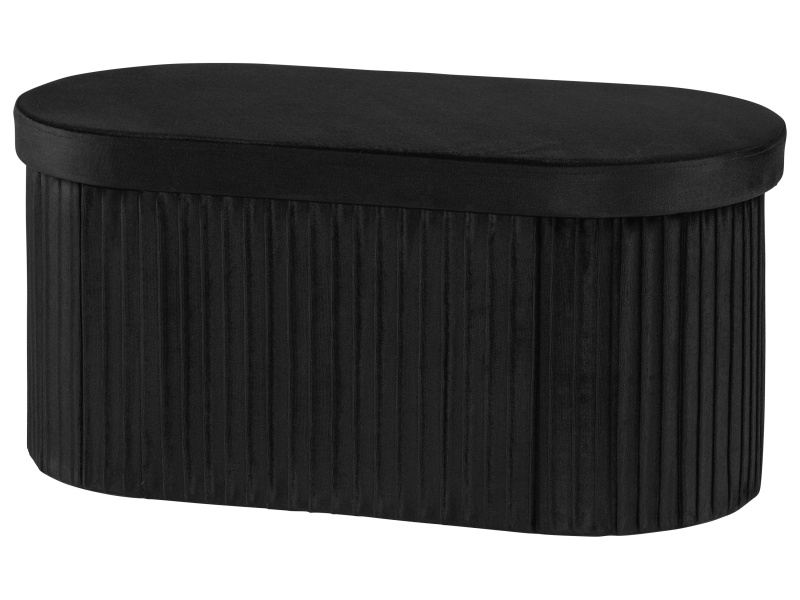 Livarno® Lavice s úložným prostorem, 75 x 38 x 38 cm (černá)