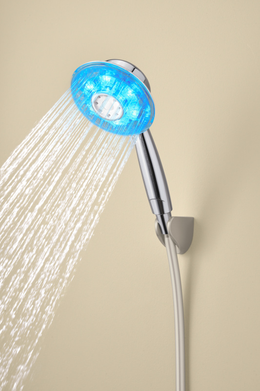 Livarno® Sprchová hlavice s LED osvětlením (transparentní)