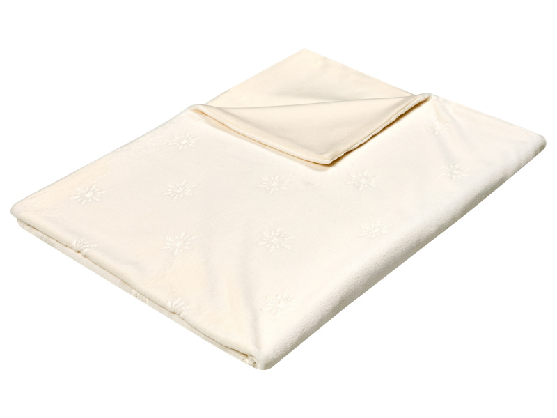 Livarno® Hebká deka, 130 x 170 cm (bílá)