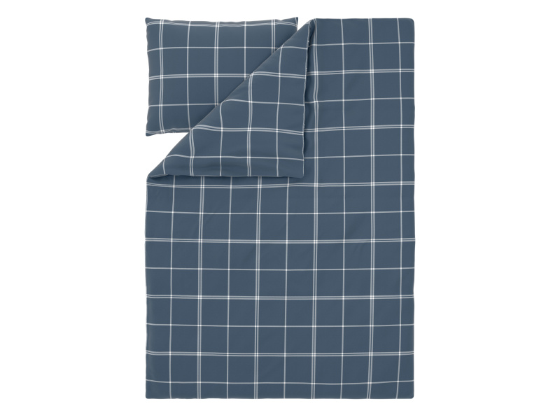 Livarno® Ložní povlečení z jemného flanelu, 140 x 200 cm, 70 x 90 cm (modrá)