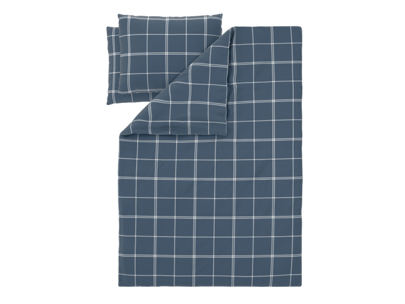 Livarno® Ložní povlečení z jemného flanelu, 220 x 240 cm, 70 x 90 cm (modrá)