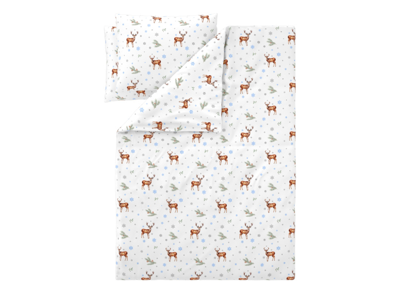 Livarno® Ložní povlečení z jemného flanelu, 200 x 220 cm, 70 x 90 cm (jeleni)