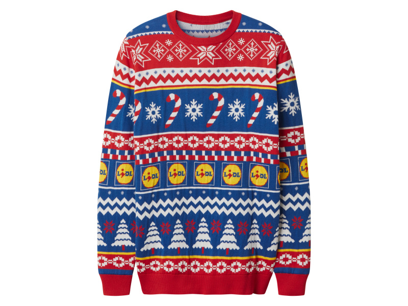 Pánský vánoční svetr Lidl (Cukrové tyčinky, L (52/54))