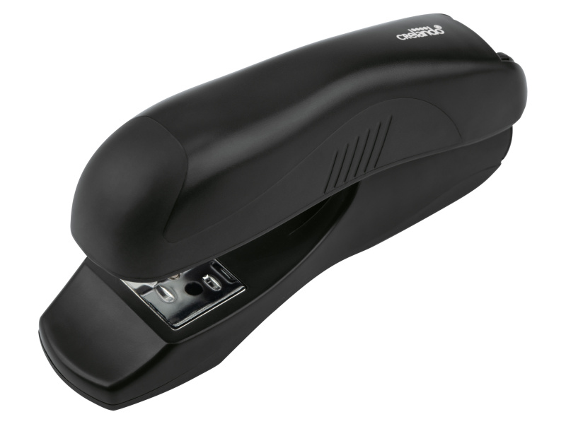 crelando® Děrovačka / Sešívačka / Odvíječ lepicí pásky (sešívačka, černá)