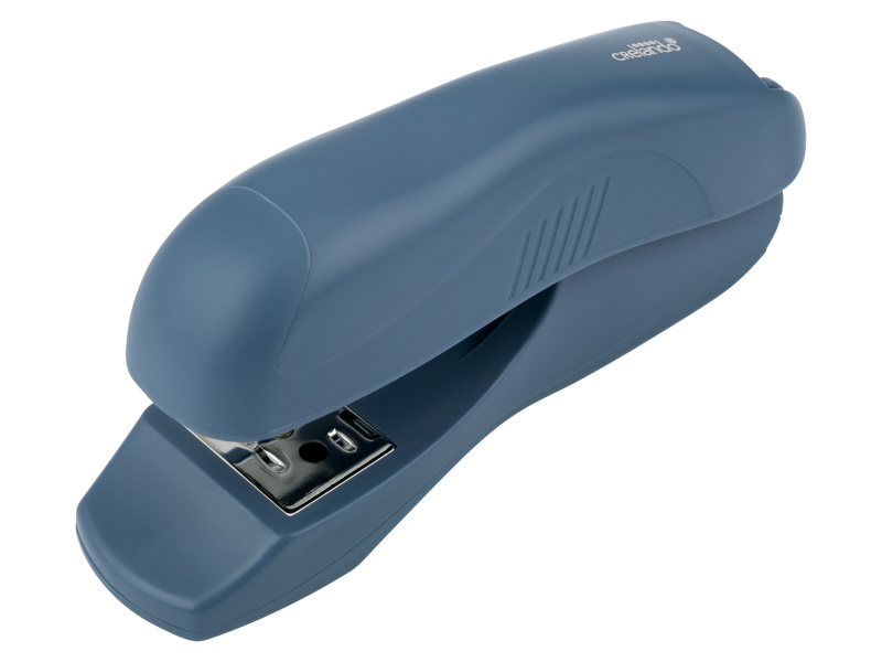 crelando® Děrovačka / Sešívačka / Odvíječ lepicí pásky (sešívačka, modrá)