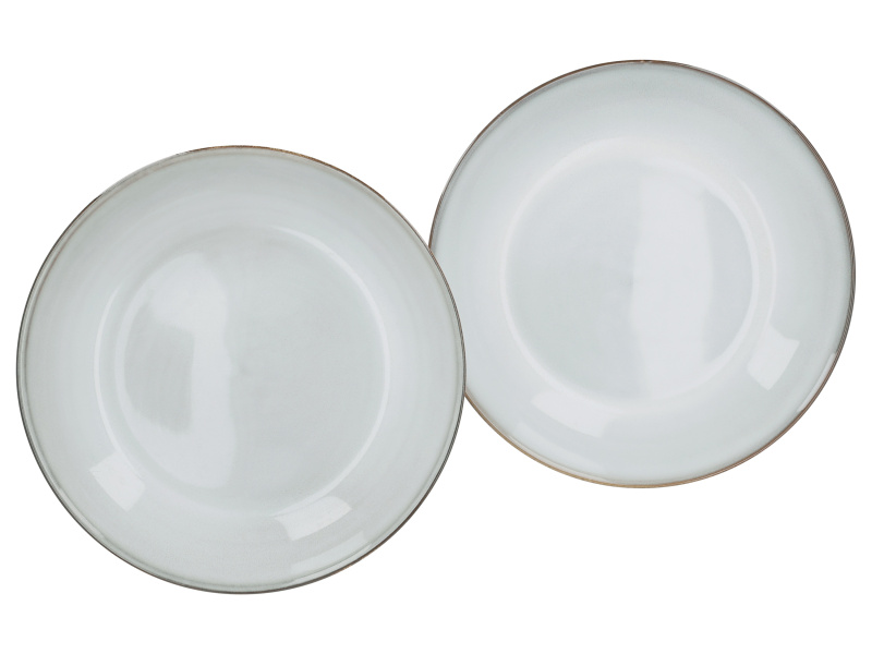 Silvercrest® Sada jídelních / polévkových talířů, 2dílná (sada polévkových talířů/béžová)